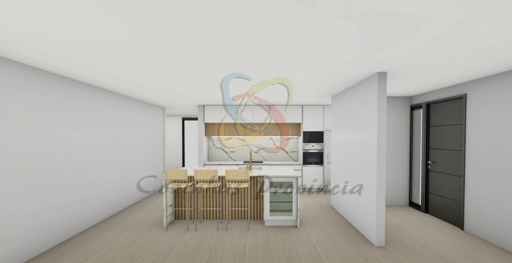 Cozinha por medida com ilha central